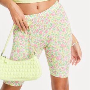ASOS legging shorts in ditsy floral